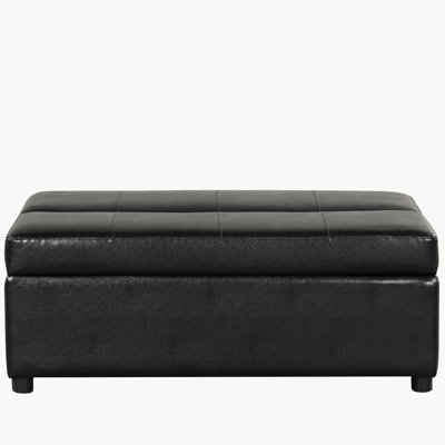 Twin Size Folding Ottoman Sleeper Bed Upholstered Sofa Pull Out Couch