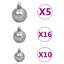Artificial Christmas Tree with LEDs&Ball Set-71495090