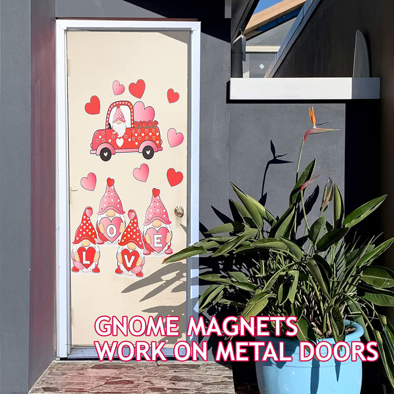 Murale de porte gnomes pour la Saint-Valentin