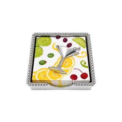 Let's Celebrate Cocktail Beaded Napkin Holder