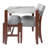 4-Piece Dining Set With Marble-Look Table, Upholstered Chairs, And Bench, Space-Saving Design For Modern Dining Rooms-907190995