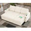Canapé-lit avec canapé-lit, canapé-lit escamotable de 84 po avec 2 ports USB et porte-gobelets, canapé convertible en L capitonné avec méridienne de rangement-1774385598