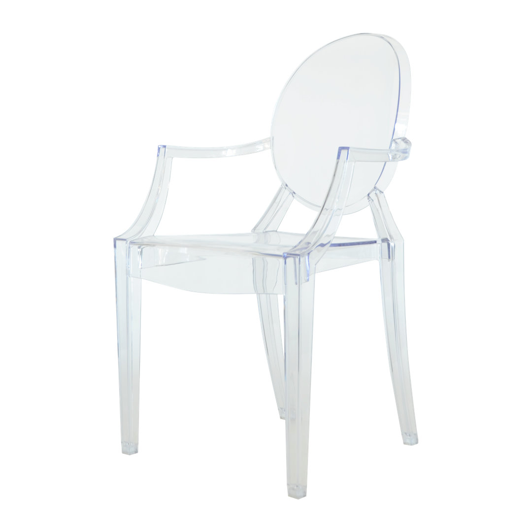 Phantom Plastic Stackable Multipurpose Chair ( Set of 4 ) (Set of 4) PRE Sales Seat 