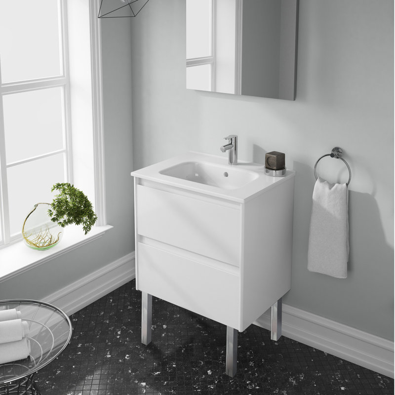 Ambra 31.7'' W Single Vanity, 32", Matte Sand