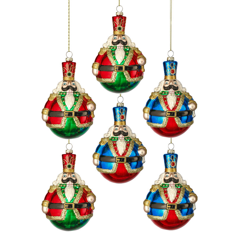 Ornement boule en verre 5 po