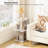 Side Table With Charging Station, Narrow Side Table With USB Ports And Sockets For Small Spaces, Bedside Table With Lamp, Narrow Table For Living Room-1465327139