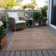 Machine Washable Indoor/Outdoor Cinead ACN1704 Mocha Rug