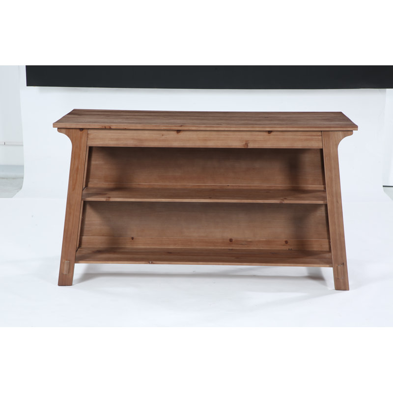 Îlot de cuisine en bois massif de 160 cm (63 po), grande table de cuisine avec étagères de rangement
