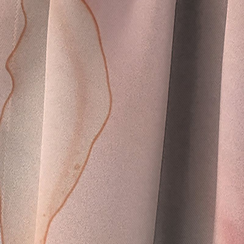 Rose et or Enchanted Spills IV - rideau abstrait - rideau occultant - 1 panneaux, L 52 po x L 84 po