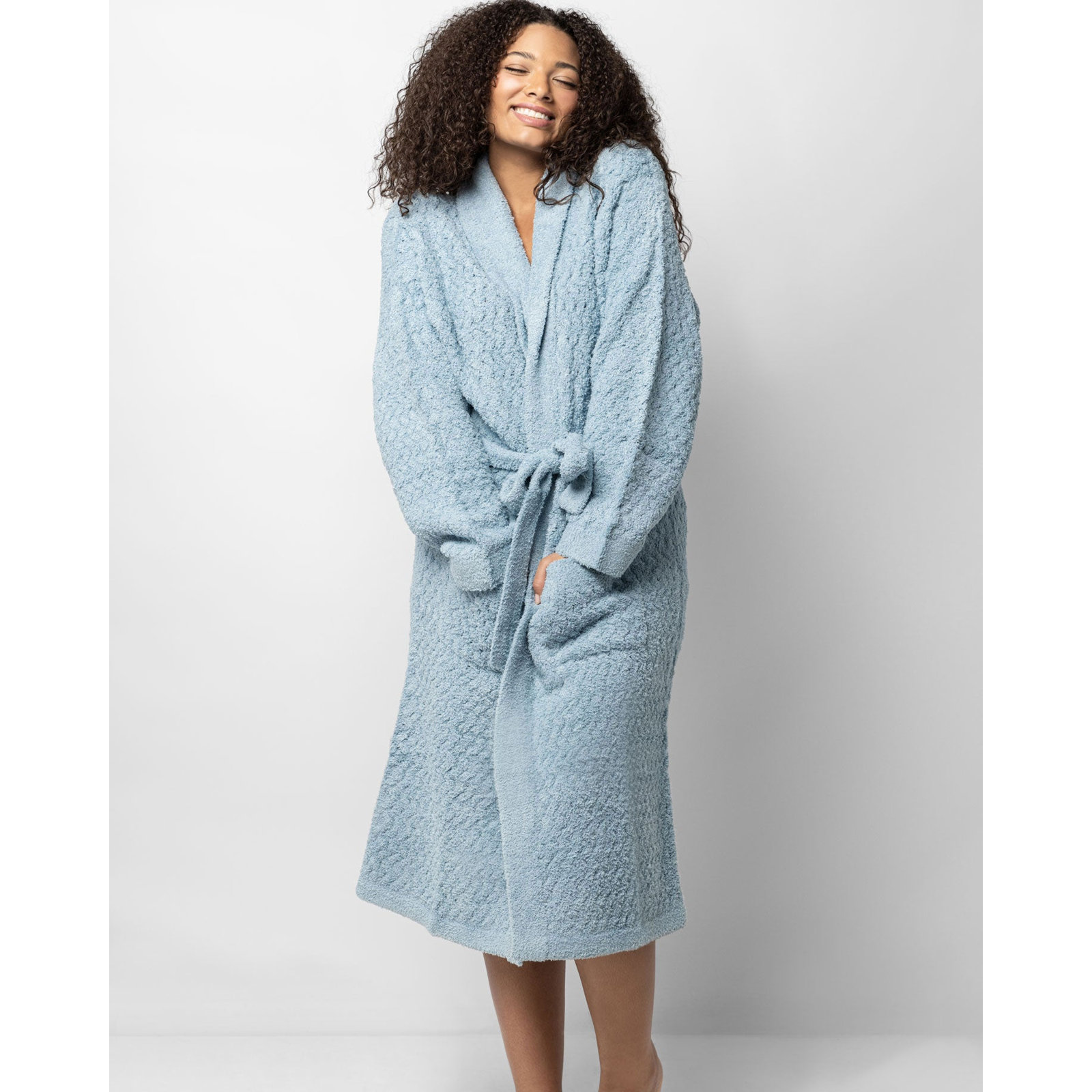 Snug Waffle Robe, Dew, XL