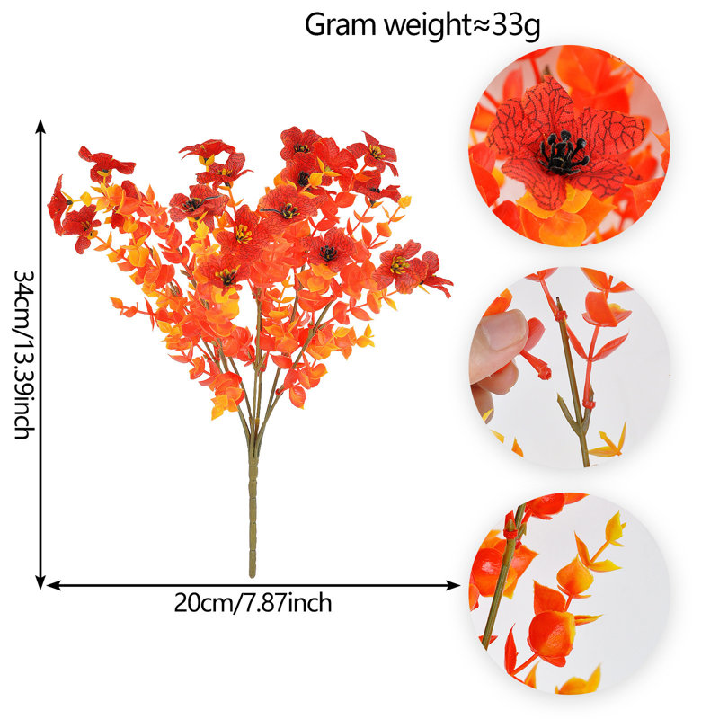Faux fleurs artificielles pour la décoration d'automne, C