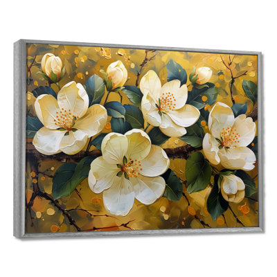 Yellow Apple Blossom Blooming Paradise II - Apple Blossom Wall Art