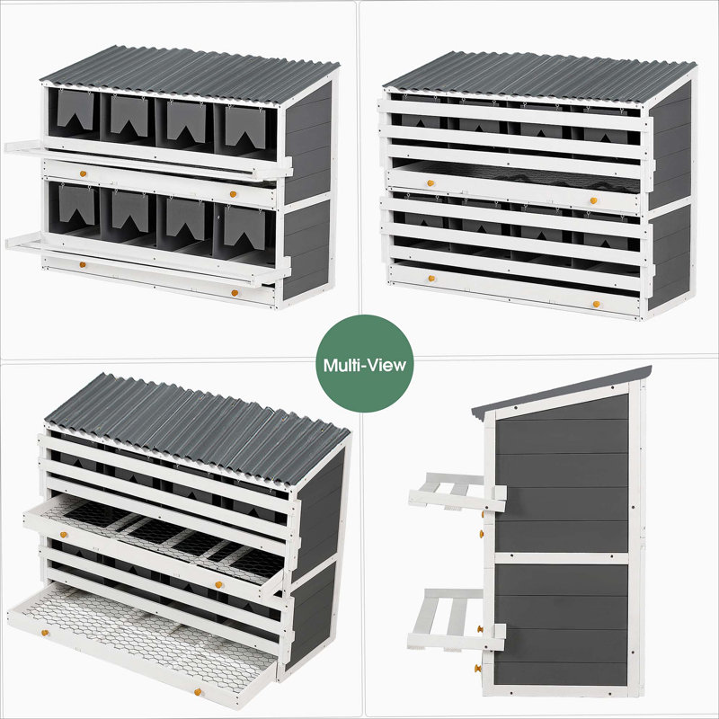 Versatile Chicken Nesting Box With Multiple Compartments And Advanced Features