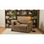 Chaise d'appoint, fauteuil rembourré avec siège large, gris-148155398