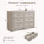 Commode 6 tiroirs 52,2 po-1152592252