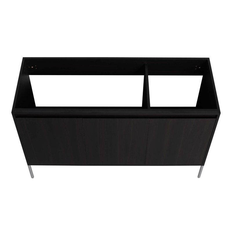Armoire de rangement autoportante avec portes à fermeture douce