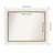 Eva White Gold Bathroom Vanity Non-Beveled Wall Mirror-1387834050