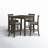 Ance 4-Person Solid Wood Counter-Height Dining Set-84514884