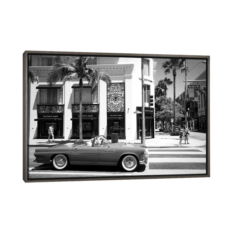 Rodeo Drive Classic - impression d'art mural, Gris, H 18 po x l 26 po, Reproduction encadrée sans passe-partout
