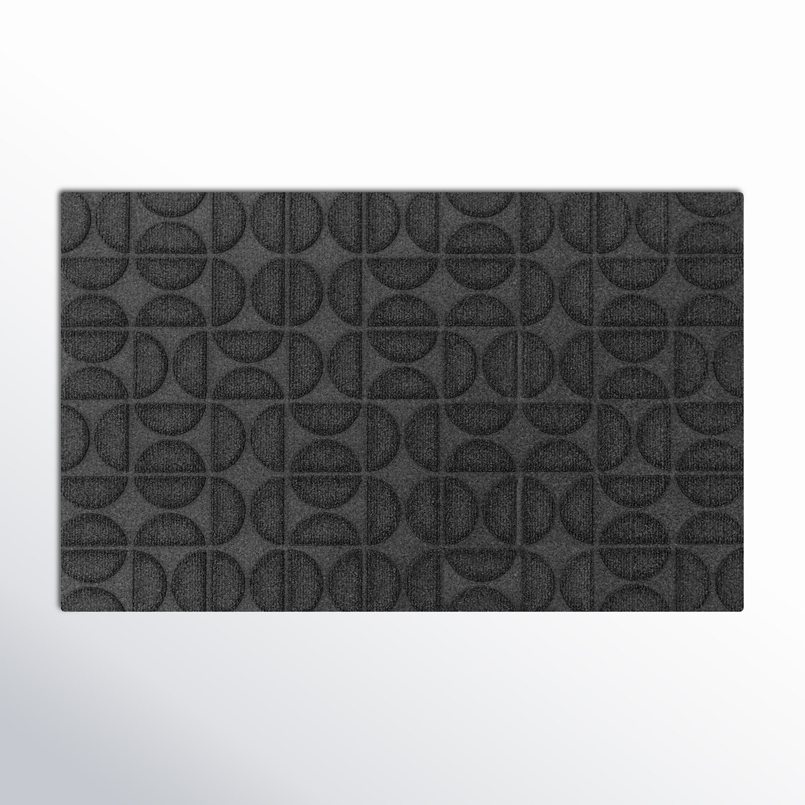 WaterHog Luxe Hourglass Non-Slip Doormat, Graphite
