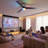 52" Modern Flush Mount Smart RGB LED Ceiling Fan with Remote and APP Control, Glass Shade, Double-Sided Wood Blades, 3CCT Dimmable Lights, 6-Speed Reversible DC Motor, Timer