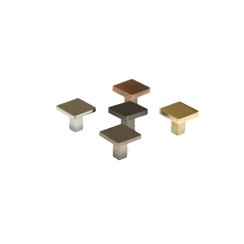 1" Length Square Knob, Copper