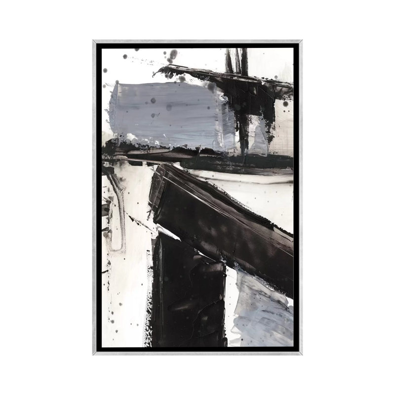 Reproduction d’art, "démolition III" par Ethan Harper, H 40 po x l 26 po x P 1,5 po, Toile avec cadre argenté, Aucun mat