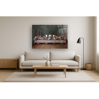 Last Supper (Ethnic) Frameless Tempered Glass Wall Art - 40" x 60"