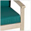 Causeuse en eucalyptus avec coussins, finition gris bois flotté-957041062-957041115