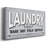 Laundry Sign Wash- Gallery Wrapped Canvas -Ready to Hang-107114560