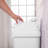 Sterilite 13 Gallon Swing Top Lidded Wastebasket Kitchen Trash Can, White-98078233