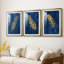Golden Feather I - reproduction sur mesure encadrée de qualité supérieure mate - 3 pièces-1795947247-1795947240