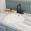 Robinet de lavabo de salle de bain à 2 poignées certifiées CUPC de 7,86 po d'Uniwa (noir mat)-117992881