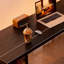 Bureau rectangulaire en bois massif noir-660821980-660821953