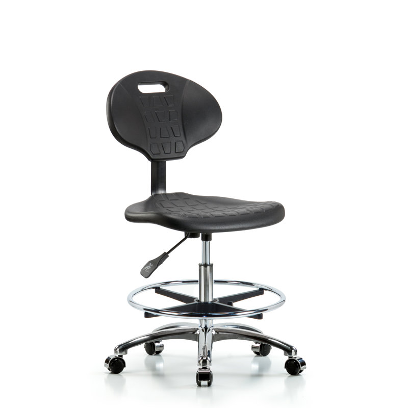 Chaise de dessin Bonnie, Sans accoudoirs, Noir, Roulettes