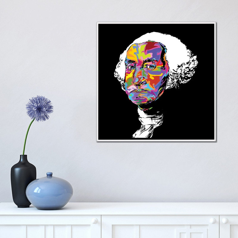 Gw par Technodrome1 - impression d'art graphique, Aucun mat, Toile blanche encadrée, H 18 po x l 18 po x 1,5 po