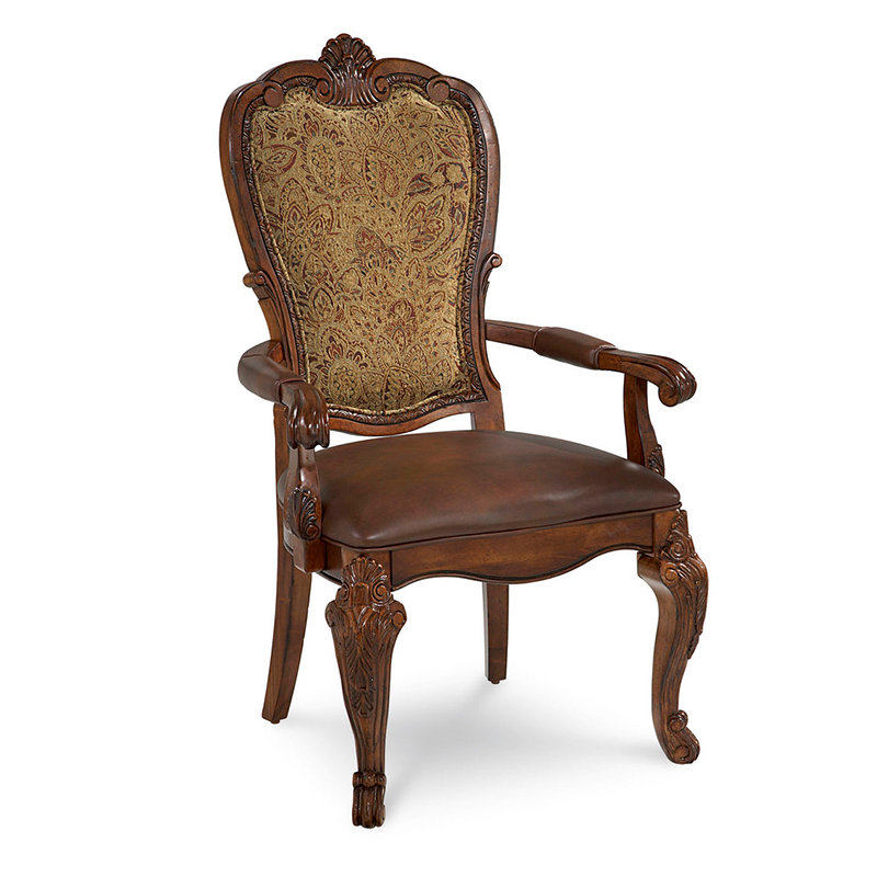 Old World Leather Arm Chair