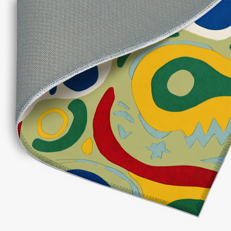 Tapis intérieur et extérieur Jubilant Pop, Rectangle 1 pi 6 po x 2 pi 6 po