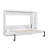 Full Size Murphy Bed With Bookshelf, White-1746948156-1746948157