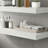White Floating Wall-Mounted Shelves (2-Pack), With Invisible Brackets, Adaptable To Multiple Spaces, Serving Both Decorative And Storage Purposes.-192938487