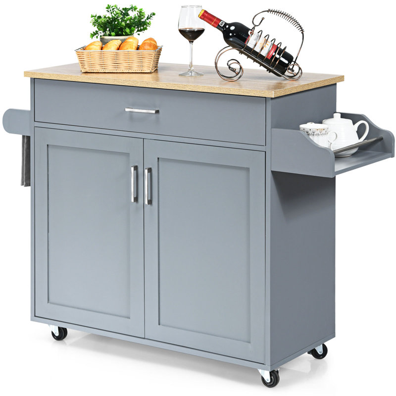 Shongopovi Wood Kitchen Cart