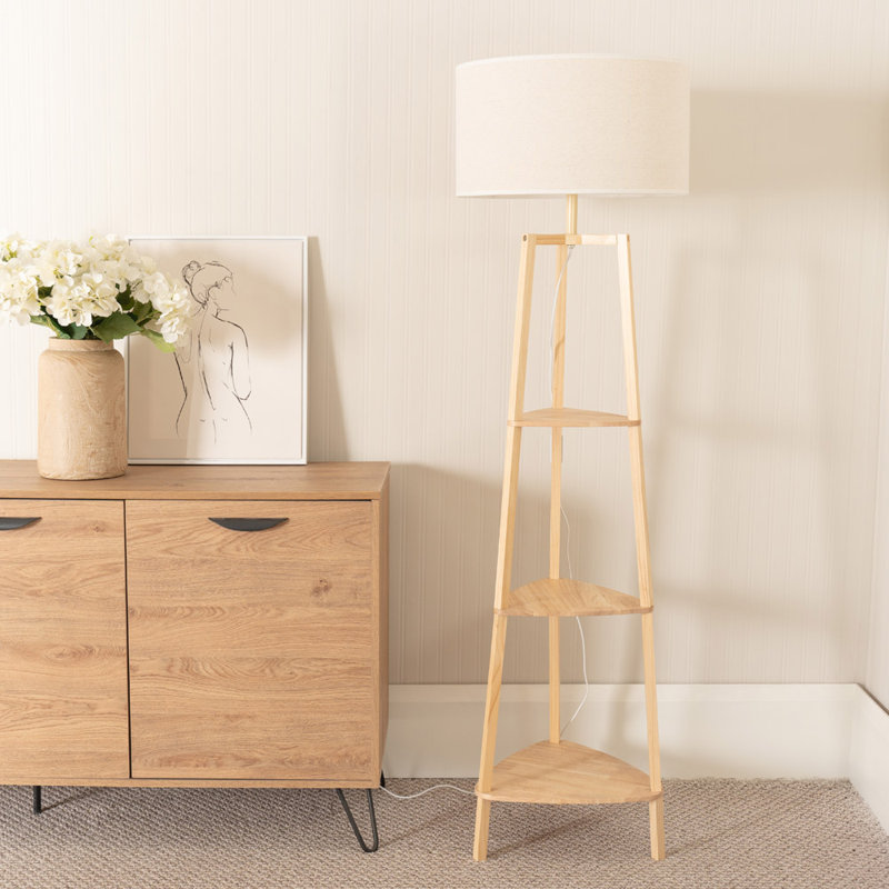 HIRU With EVA 156 Floor Lamp, Natural, Natural, No