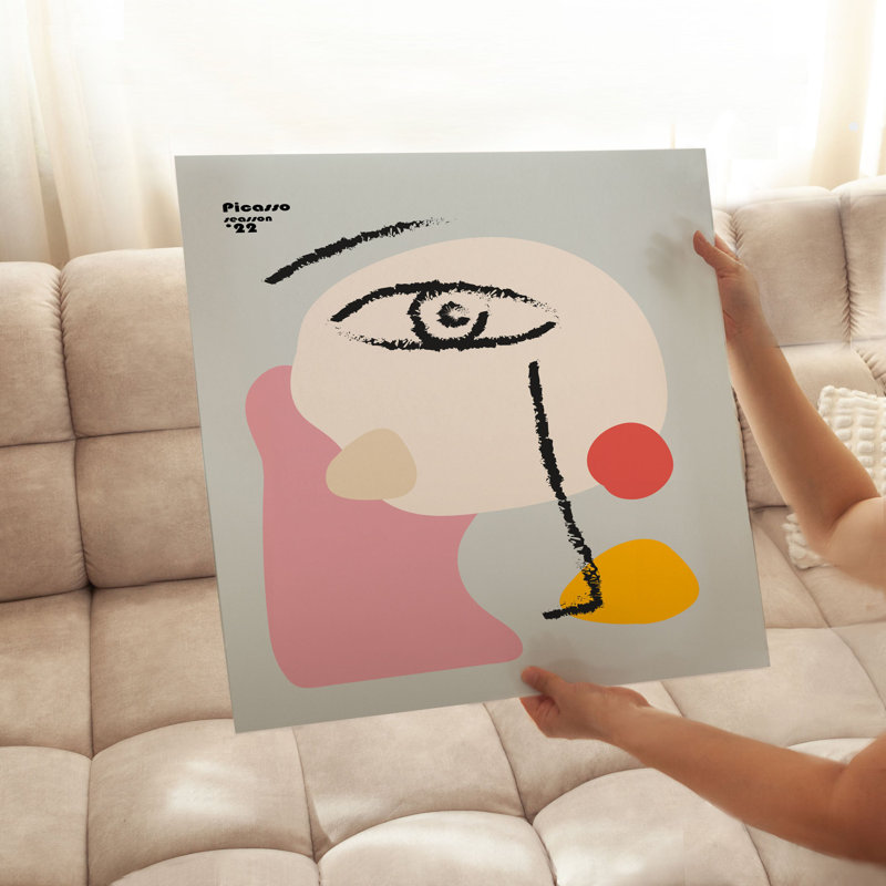 «Abstract Picasso Face I», reproduction d'art moderne sans cadre, H 18 po x l 18 po