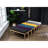 Grey Solid Wood Eating Bench - Habit Collection, Quality Fabric Cover, Stable Base, 48"W 16"D 19.5"H In Fine Upholstery Detail, Strong Hardwood Legs, Modern Style, 48"X16"X19.5