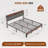 Modern Bed Frame with Charging Station and Upholstered Headboard-21771445