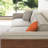 111.81 Inches Removable And Washable Four-seat Cotton-linen Fabric sofa, Solid Wood, With Throw Pillows