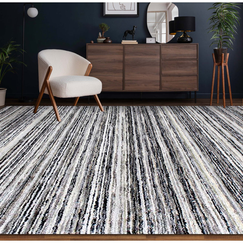 Striped Area Rug, Rectangle 6' x 9'