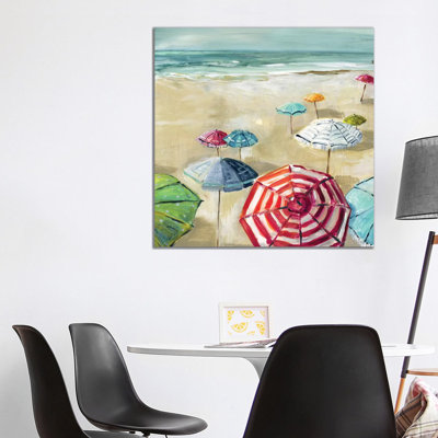 «Umbrella Beach II» par Carol Robinson - reproduction imprimée
