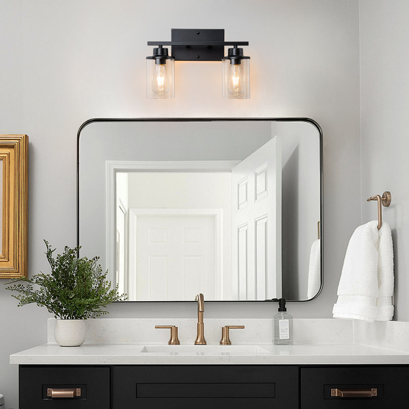 Addam 2 - Light Dimmable Vanity Light, Black