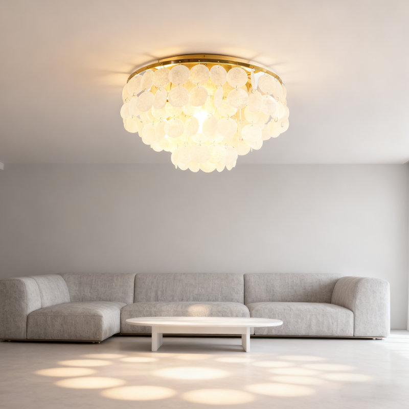 Plafonnier encastré 5 lumières à intensité variable